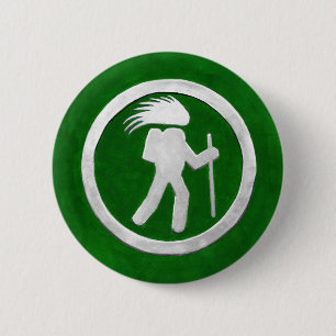 Porcupine Trail Marker 6 Cm Round Badge