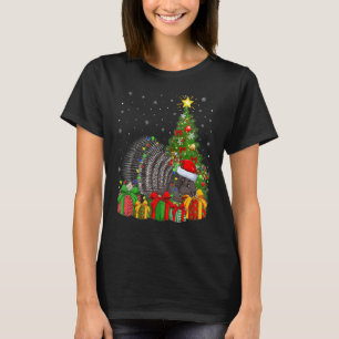 Porcupine Xmas Holiday Santa Porcupine Christmas T-Shirt