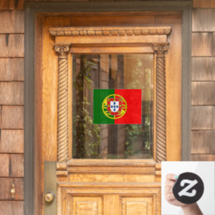 Porgugal Window Sign, Cling, Porguguese Flag