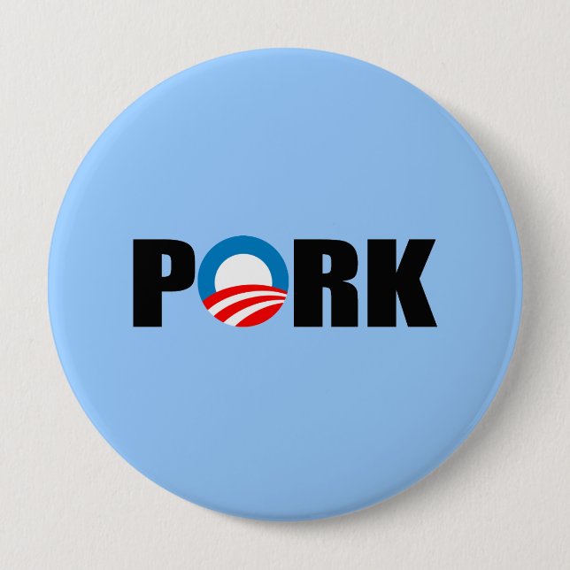 PORK 10 CM ROUND BADGE (Front)