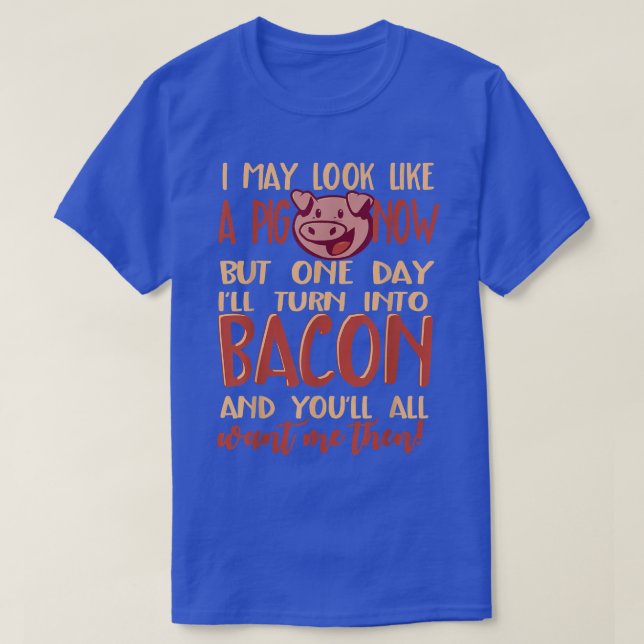 Pork Bacon Pig Keto Lover T Shirt  (Design Front)