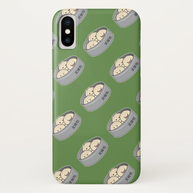 Pork Bun dim sum Chinese breakfast steamed bbq bun Case-Mate iPhone Case (Back)