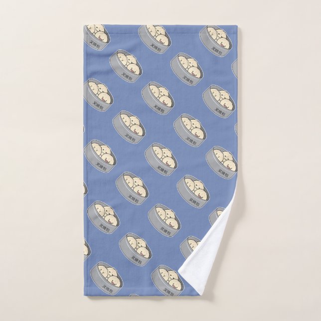Pork Bun dim sum Chinese breakfast steamed bbq bun Hand Towel (Hand Towel)