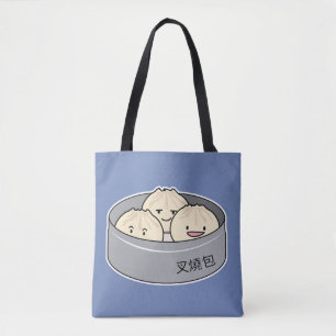 Pork Bun dim sum Chinese breakfast steamed bbq bun Tote Bag