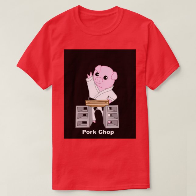 Pork Chop Graphic T-Shirt (Design Front)