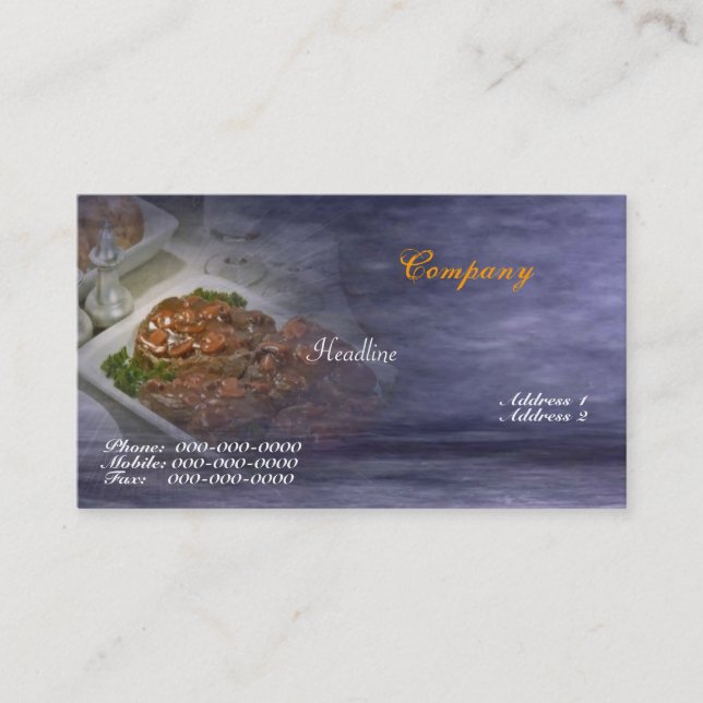 Pork Chops Business Card (Front)