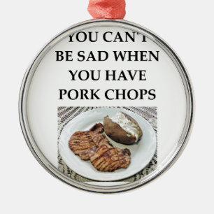pork chops metal tree decoration