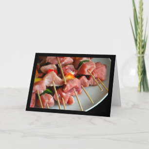 Pork Pepper Skewers Card