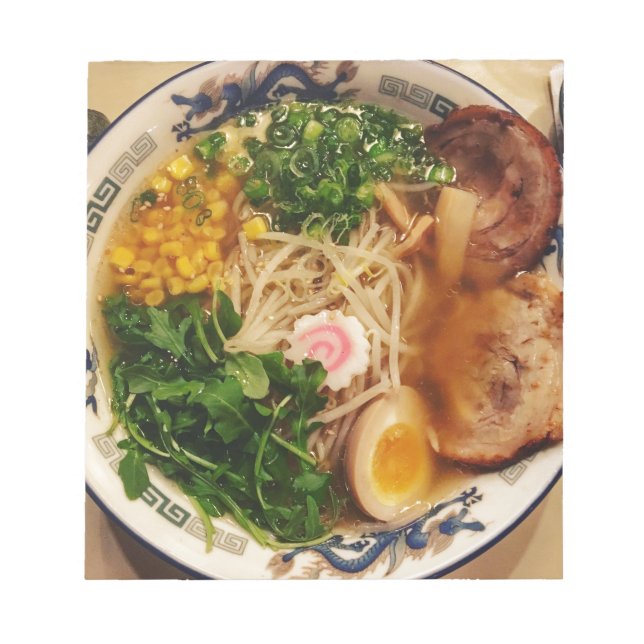 Pork Ramen Noodles Notepad (Front)