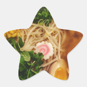 Pork Ramen Noodles Star Sticker