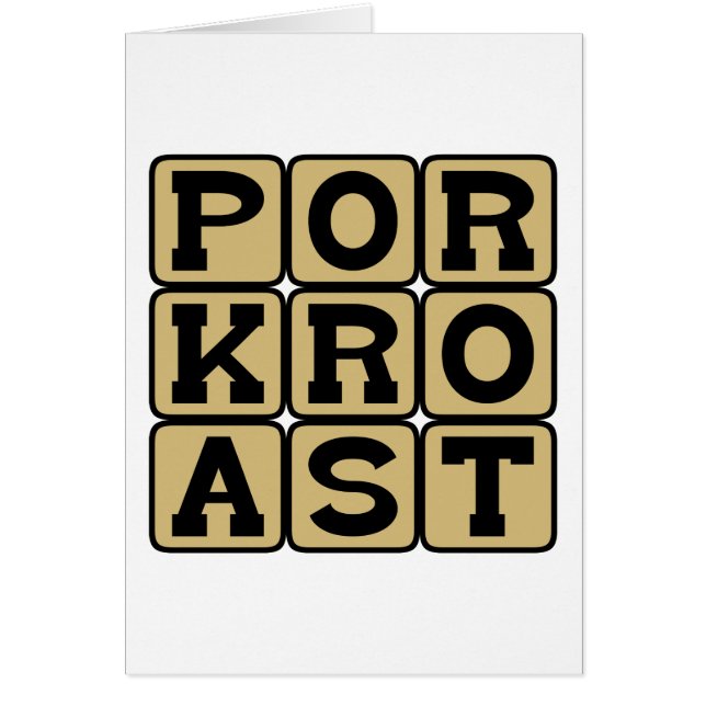 Pork Roast, Pig Dish (Front)