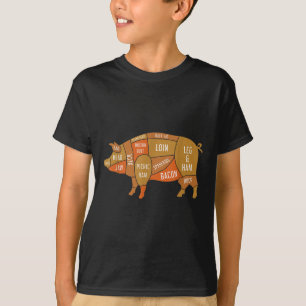 Pork Smoked Meat Lover Funny Bbq Chef Gift Grillin T-Shirt