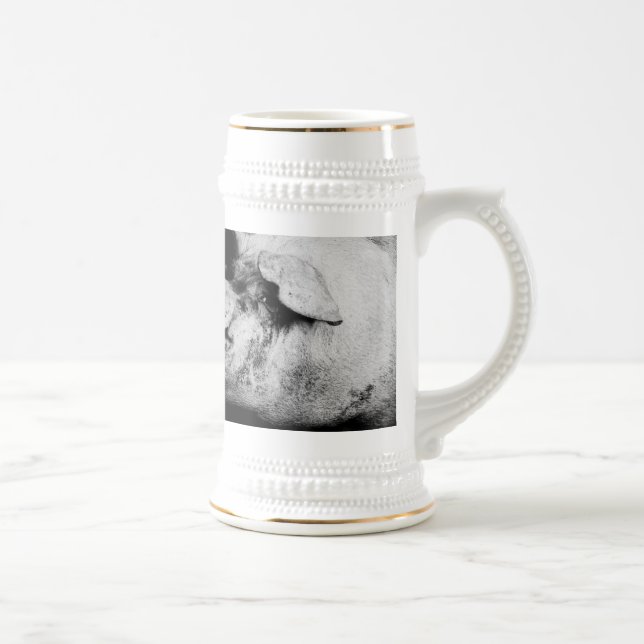 porker portrait beer stein (Right)