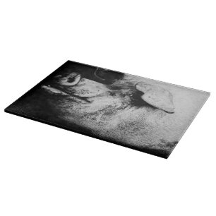 porker portrait cutting board