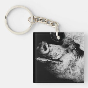porker portrait key ring
