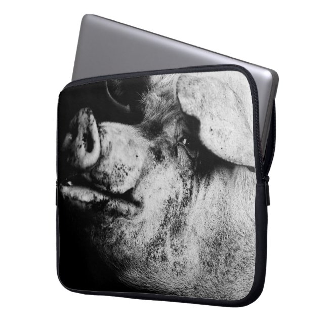 porker portrait laptop sleeve (Front Left)