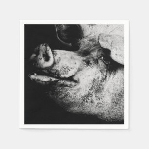 porker portrait napkin