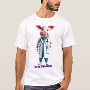 Porky Personas fun pig characters T-Shirt