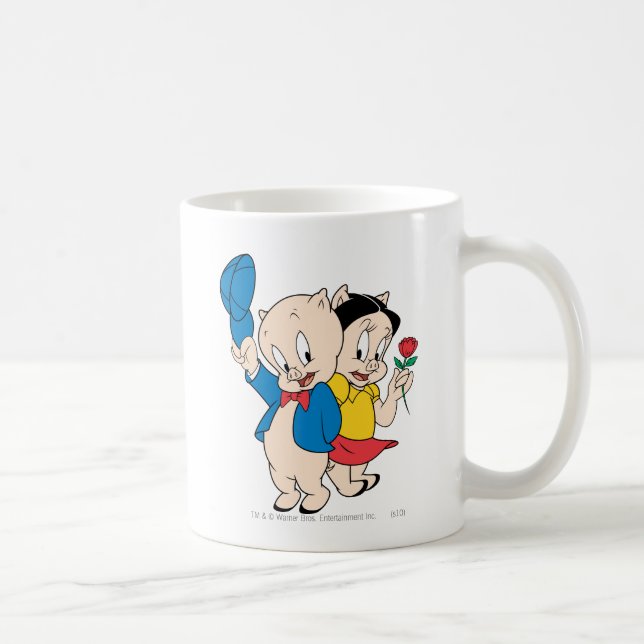 Porky Pig and Petunia Coffee Mug (Right)