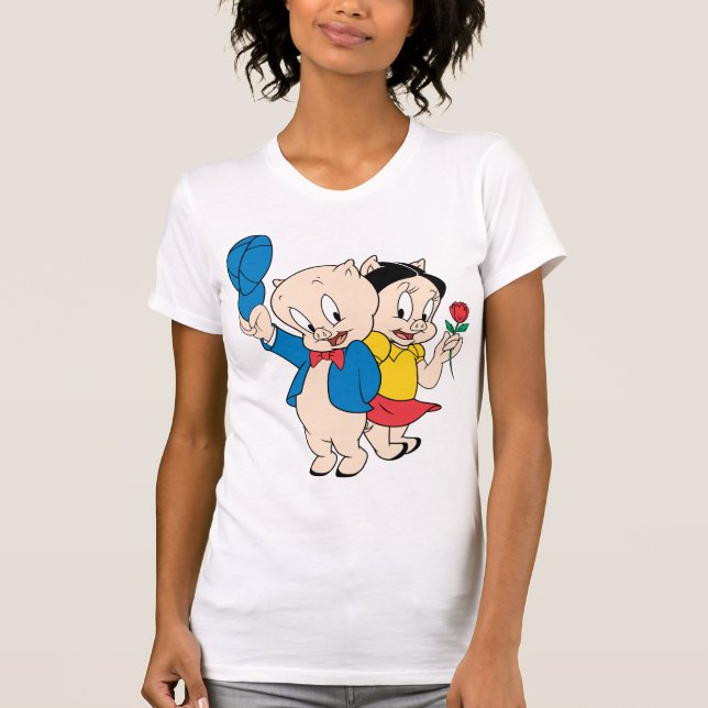 Porky Pig and Petunia T-Shirt (Front)