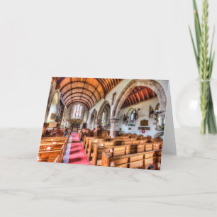 Porlock Church Somerset Card
