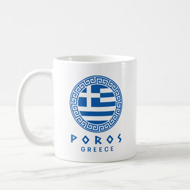 Poros, Greece Coffee Mug (Left)