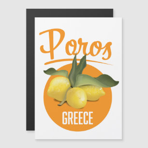 Poros Greece travel poster Art Print