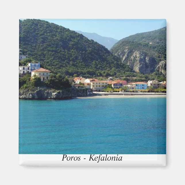 Poros – Kefalonia Magnet (Front)