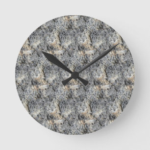 Porous Stone Tilled Pattern Round Clock
