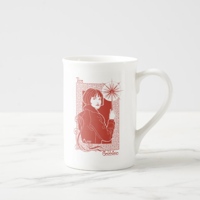 PORPENTINA GOLDSTEIN™ Illustration Bone China Mug (Right)