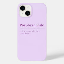 Porphyrophile: Lavender iPhone Case