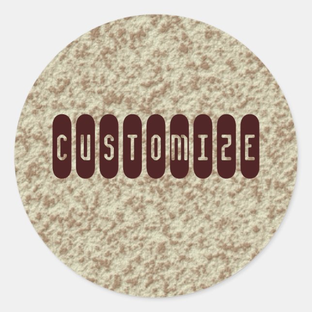Porridge - Template Classic Round Sticker (Front)