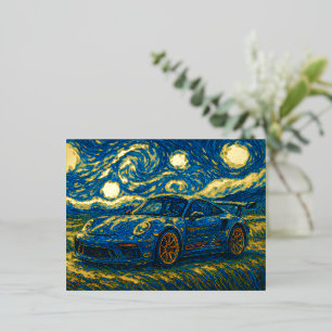 Porsche 911 GT3 RS Foil Holiday Postcard