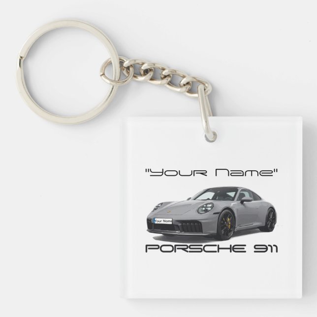 Porsche 911 (PERSONALIZED) 992.2 Key Ring (Front)