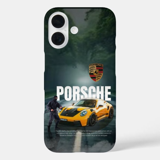 Porsche Luxury Phone Case – Sleek Sports Car style (Back)