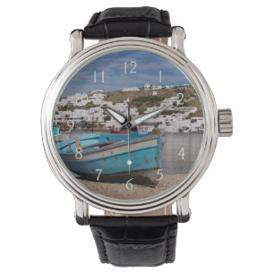 Port and harbour area with Greek fishing boats Watch
