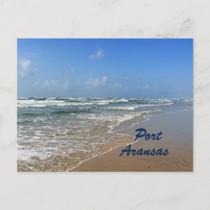 Port Aransas Beach in Texas Postcard