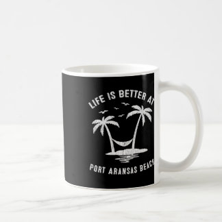 Port Aransas Family Vacation Vintage Texas Beach Coffee Mug