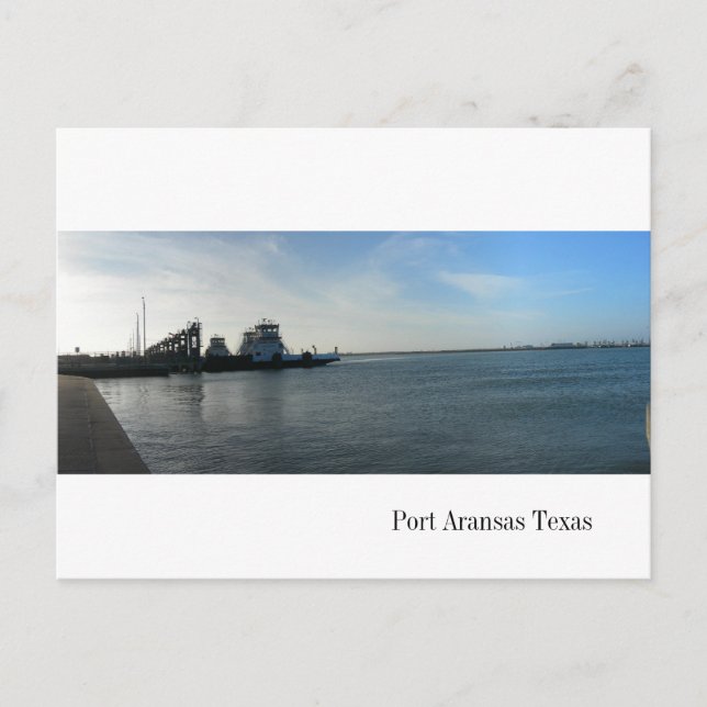Port Aransas Ferry Postcard (Front)