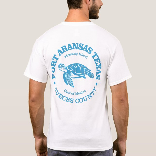 Port Aransas (sea turtle) T-Shirt (Back)