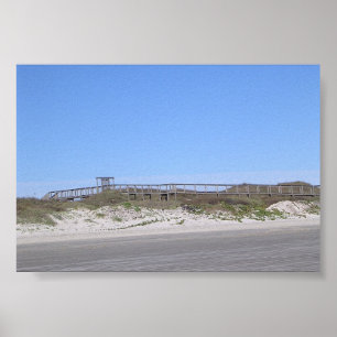 Port Aransas Texas Boardwalk Poster