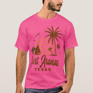 Port Aransas Texas Vintage Sunset T-Shirt