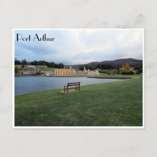 port arthur lone seat postcard