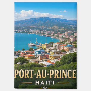 Port-au-Prince Caribbean Hills and Haitian Heritag Magnet