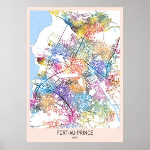 Port-au-Prince Haiti City Map Poster
