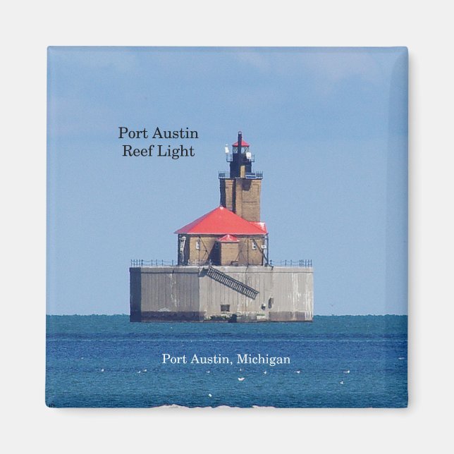 Port Austin Reef Light magnet (Front)