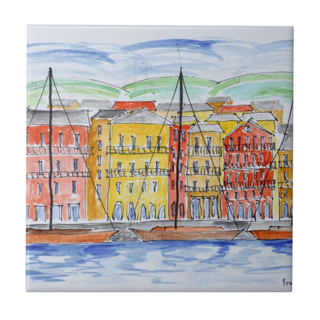 Port, Bastia | Corsica, France Tile (Front)