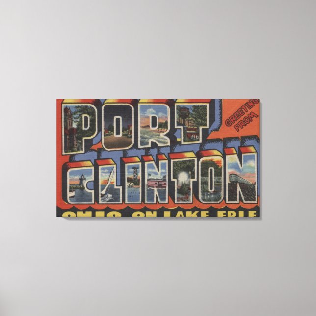 Port Clinton, Ohio - Lake Erie Canvas Print (Front)