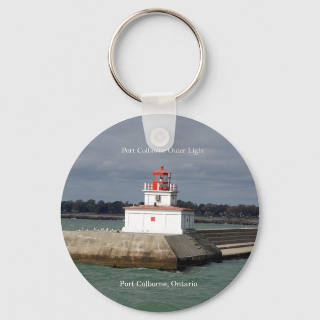 Port Colborne Outer Light key chain (Front)