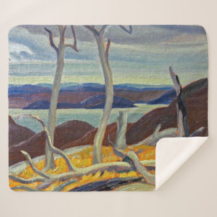 Port Coldwell Bay   Franklin Carmichael   Sherpa Blanket